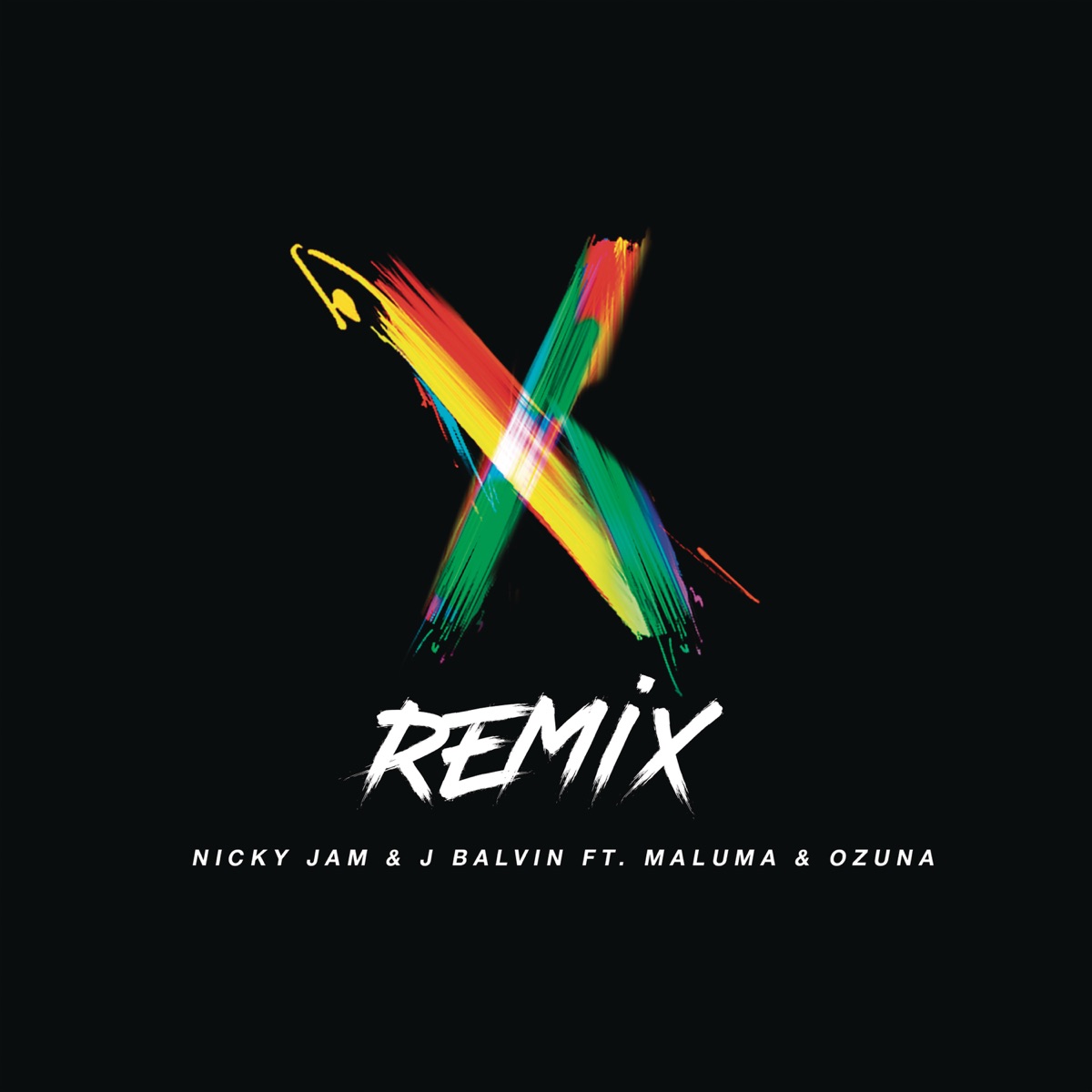 X (Remix) [feat. Maluma & Ozuna] - Single by Nicky Jam & J Balvin album cover