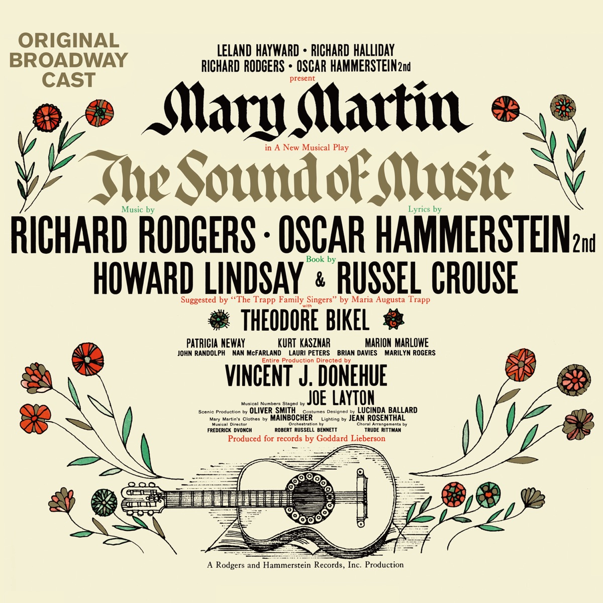 The Sound of Music (Original 1959 Broadway Cast Recording) by Rodgers & Hammerstein, Mary Martin, Theodore Bikel & Patricia Neway album cover