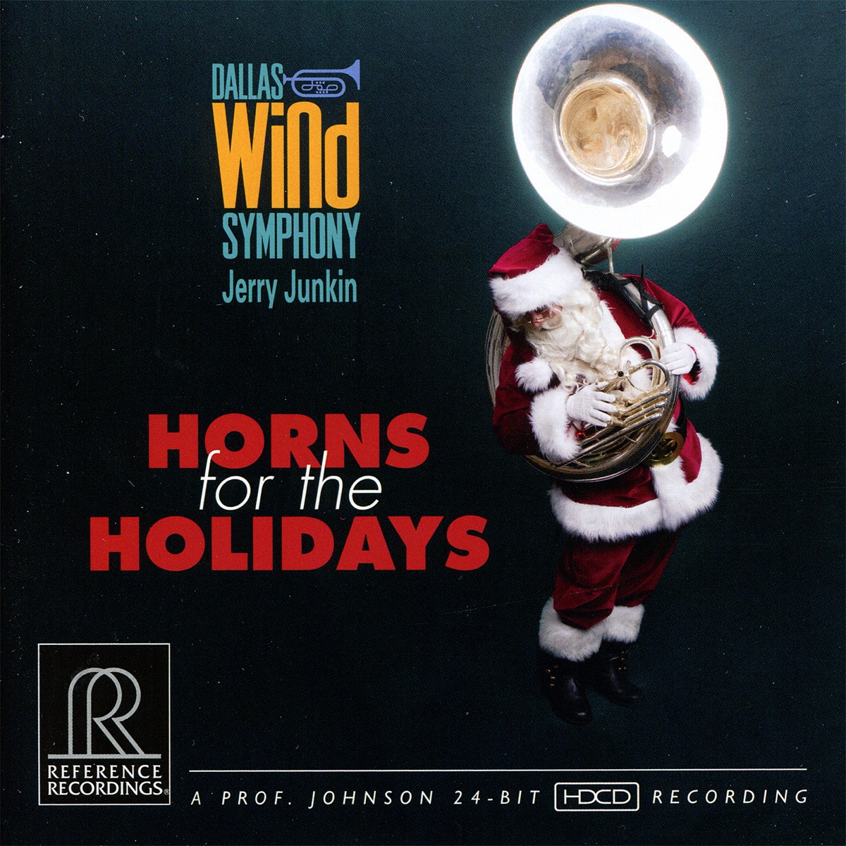 Horns for the Holidays by Dallas Wind Symphony & Jerry Junkin album cover