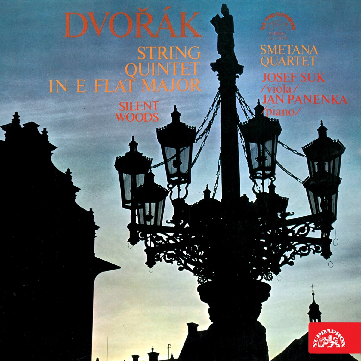 Dvořák: String Quintet in E-Flat Major, Silent Woods by Josef Suk, Jan Panenka & Smetana Quartet album cover