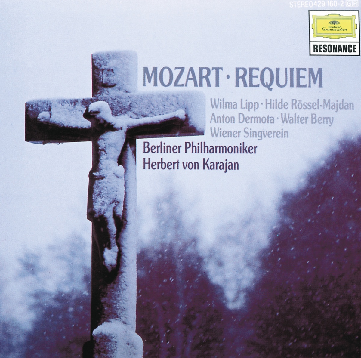 Mozart: Requiem, K. 626 by Berlin Philharmonic, Herbert von Karajan & Wiener Singverein album cover