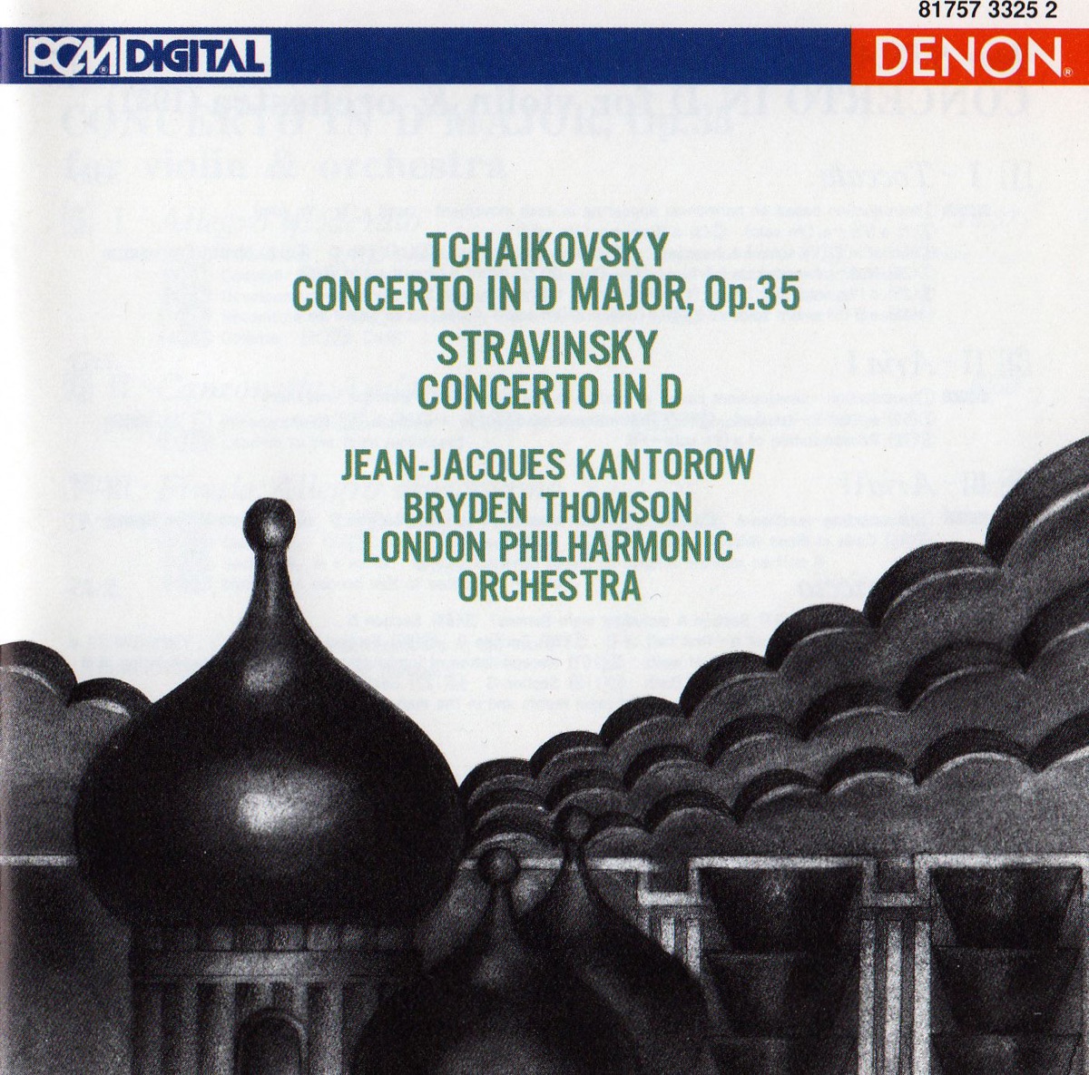Tchaikovsky: Violin Concerto in D Major - Stravinsky: Violin Concerto in D by London Philharmonic Orchestra & Jean-Jacques Kantorow album cover