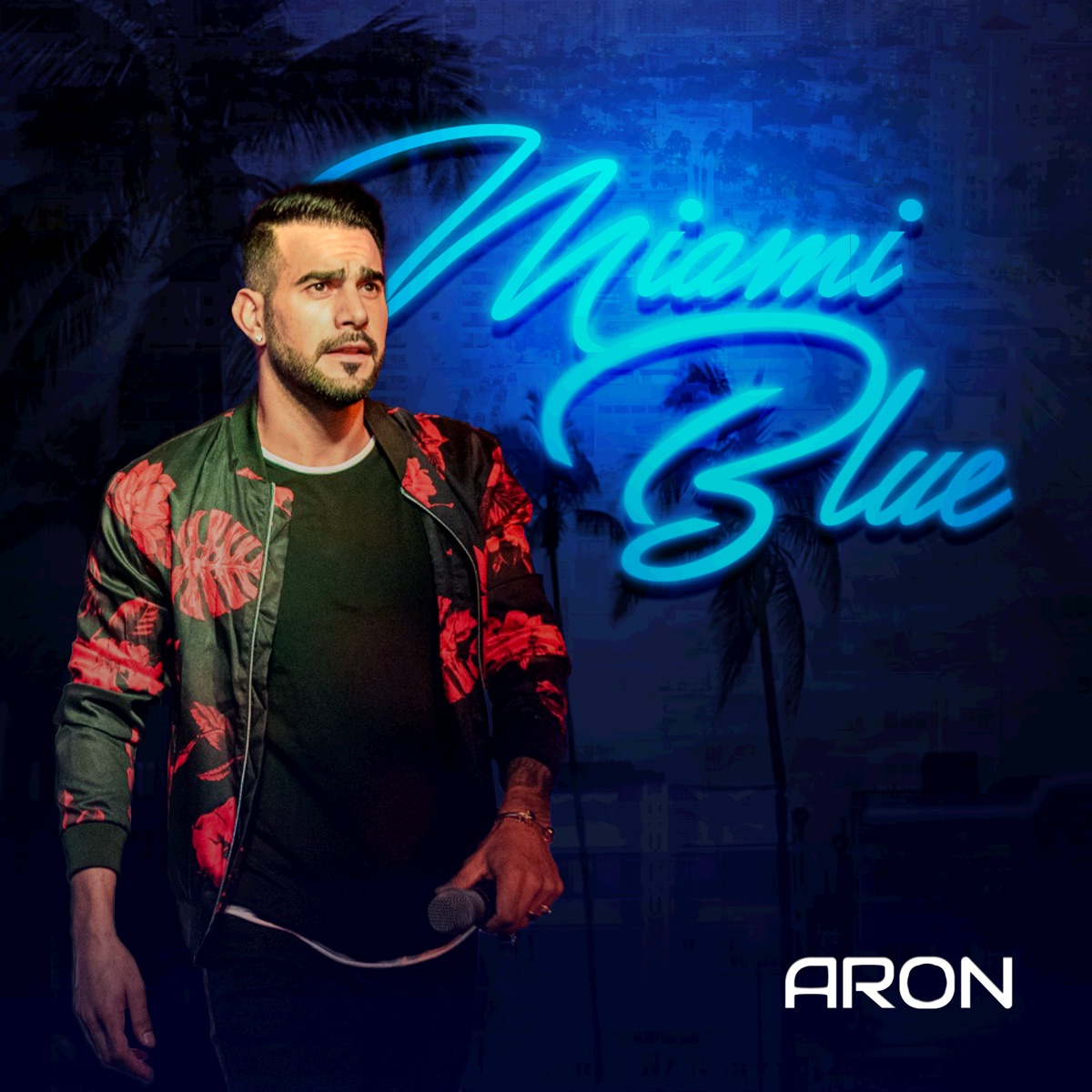 Miami Blue - Single by Aron & Lauro album cover