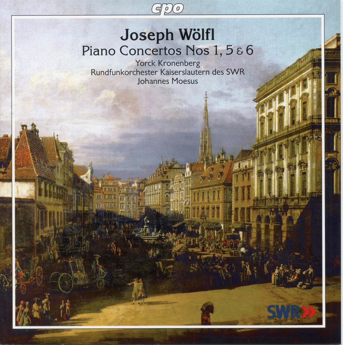 Wölfl: Piano Concertos by Yorck Kronenberg, SWR Rundfunkorchester Kaiserslautern & Johannes Moesus album cover
