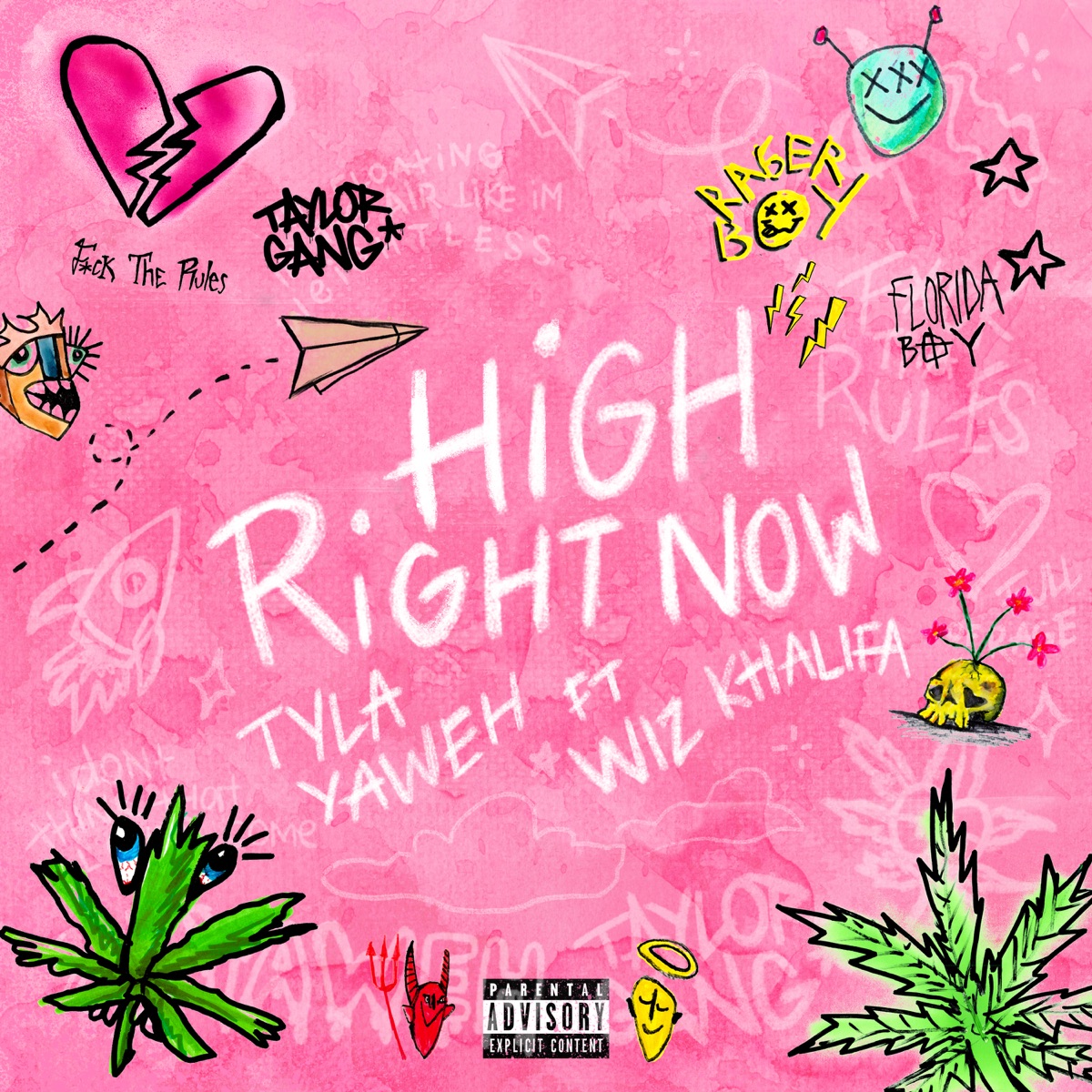 High Right Now (Remix) [feat. Wiz Khalifa] - Single by Tyla Yaweh album cover