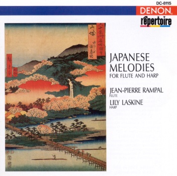 Japanese Melodies for Flute and Harp by Jean-Pierre Rampal & Lily Laskine album cover