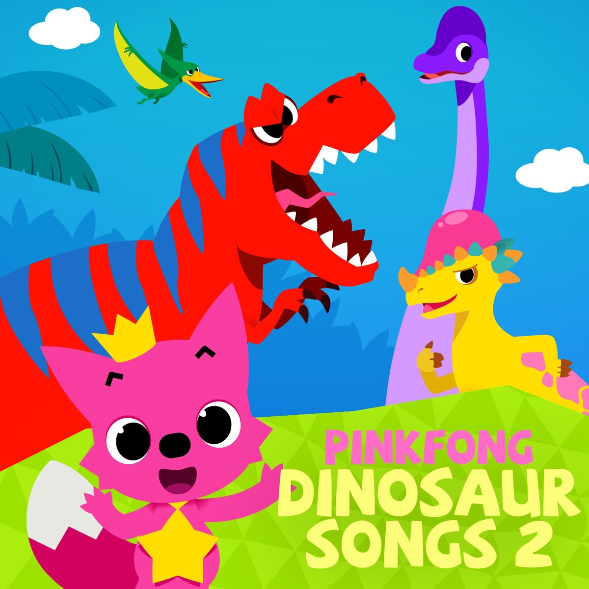 Dinosaur Songs 2 by Pinkfong album cover