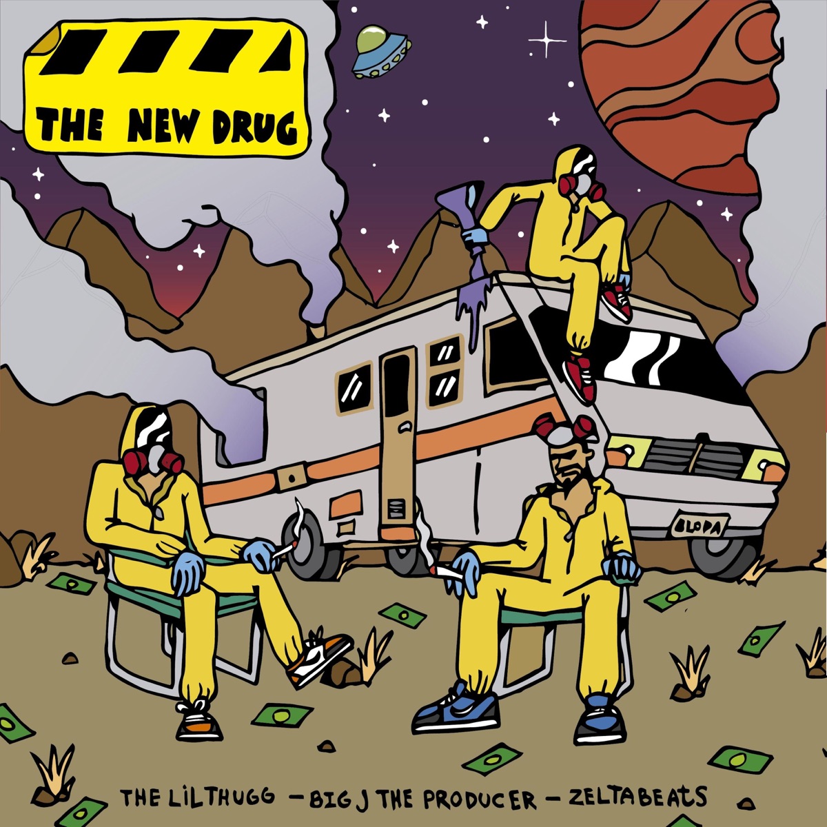 The New Drug - EP by The Lil Thugg, Big J the Producer & Zelta Beats album cover