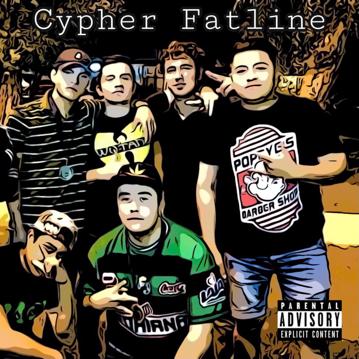 Cypher Fatline (feat. Lanek, Emejota, Kulca) - Single by Krank Guzman album cover