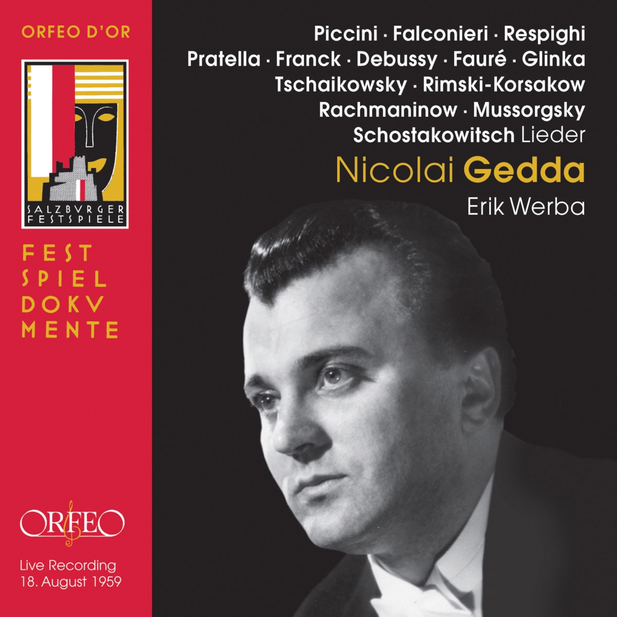 Nicolai Gedda (Live) by Nicolai Gedda & Erik Werba album cover