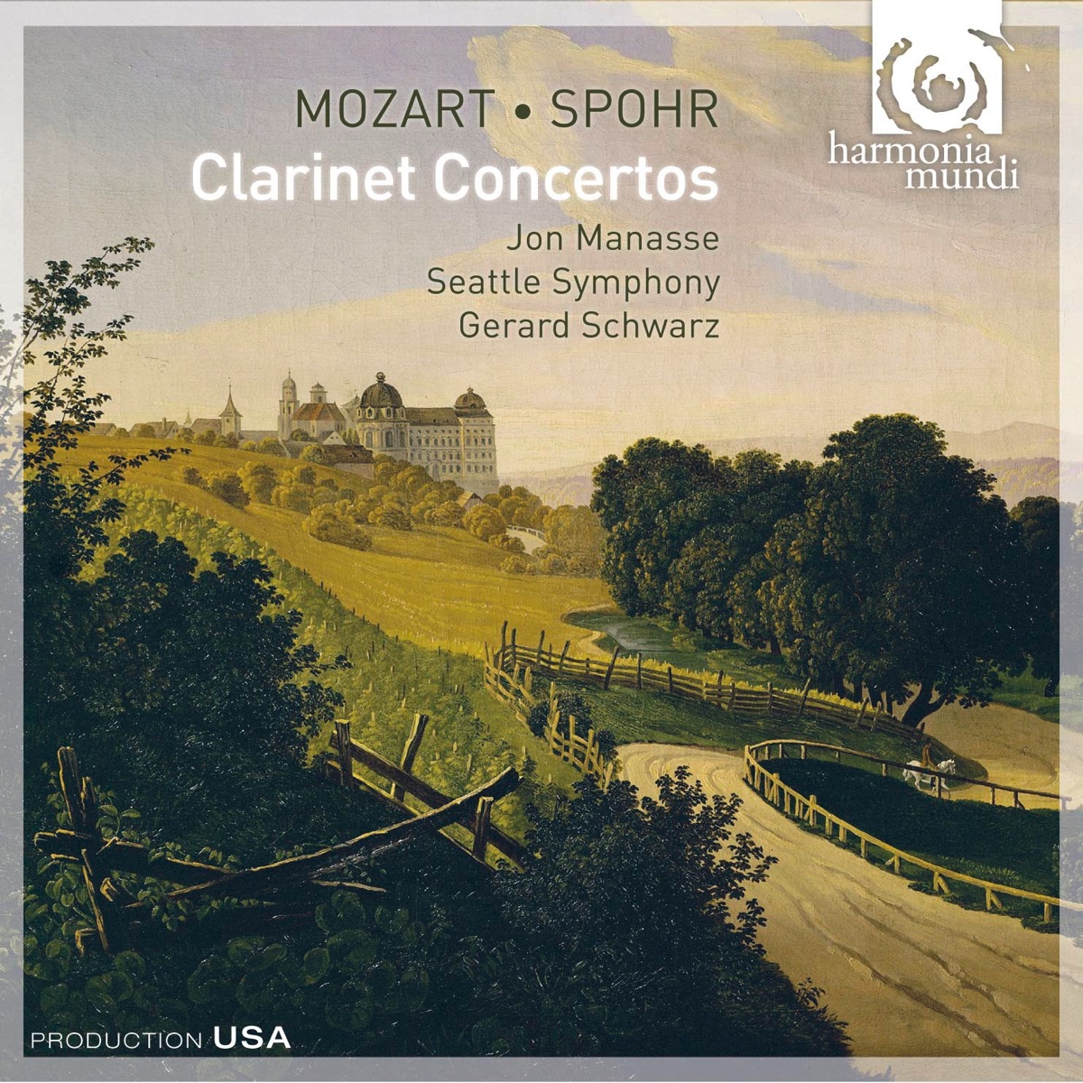 Mozart & Spohr - Clarinet Concertos by Jon Manasse, Seattle Symphony & Gerard Schwarz album cover