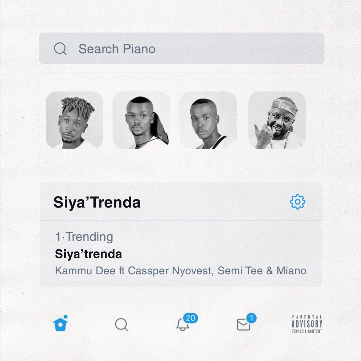 Siya Trenda - Single by Kammu Dee, Semi Tee, Cassper Nyovest & Miano album cover