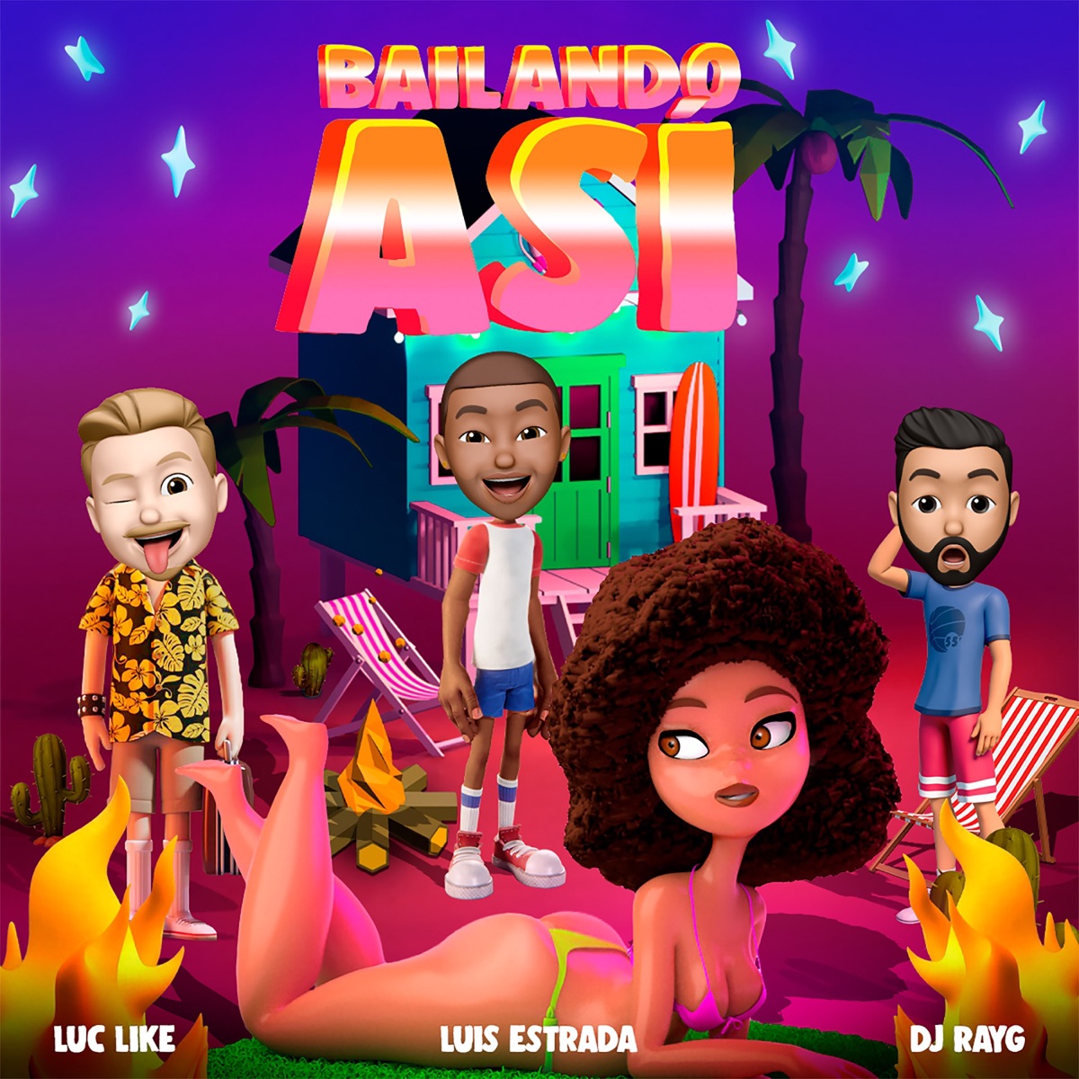 Bailando Así - Single by Luis Estrada, Luc like & DJ RayG album cover