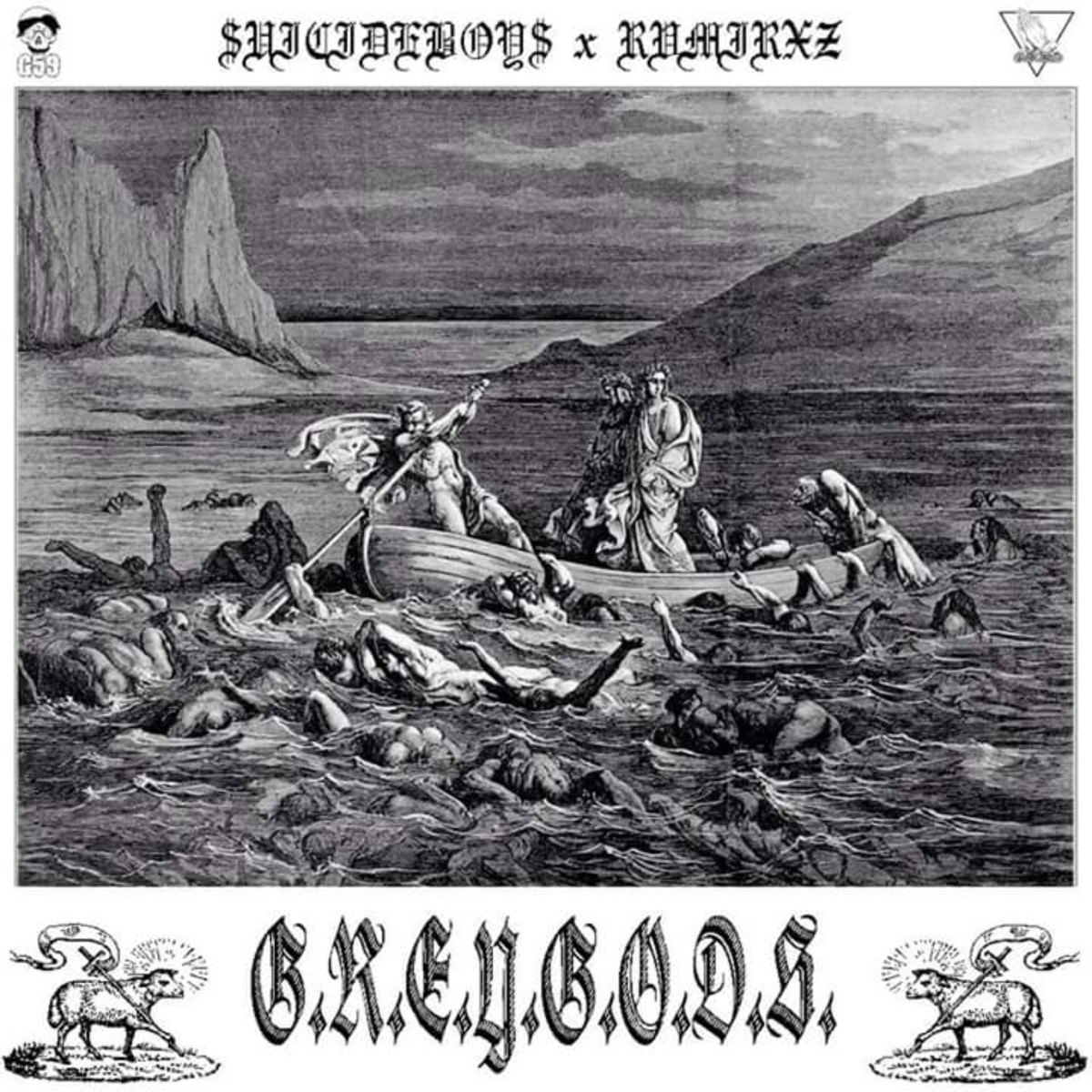 G.R.E.Y.G.O.D.S. - EP by $uicideboy$ & Ramirez album cover