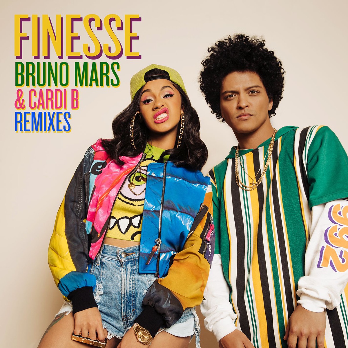 Finesse (Remixes) [feat. Cardi B] - Single by Bruno Mars album cover artwork