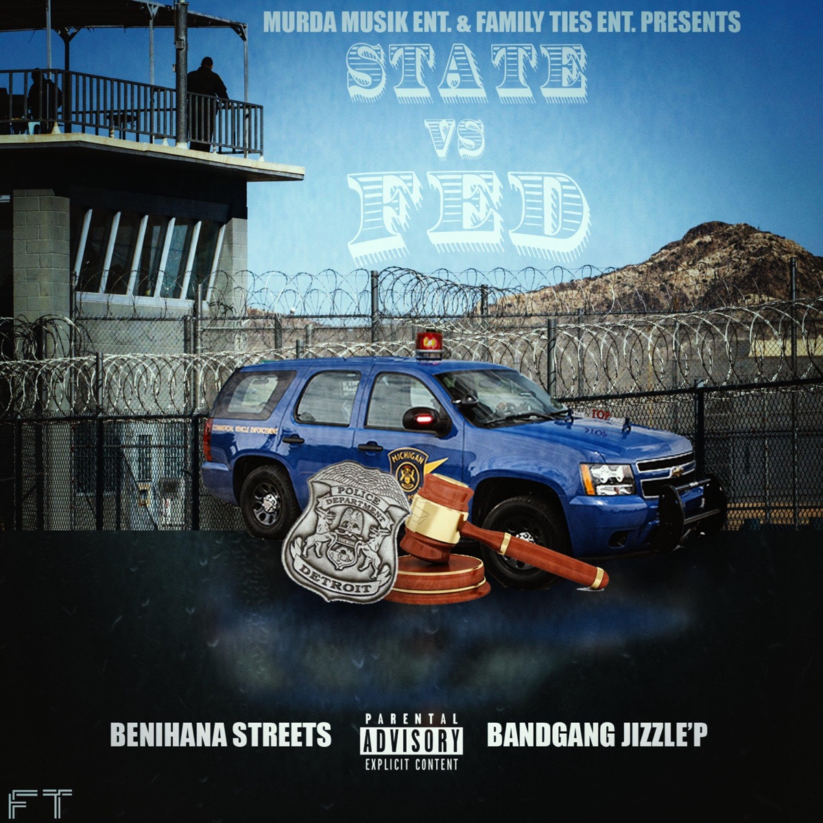 State VS Fed - EP by BandGang Jizzle P & Benihana Streets album cover