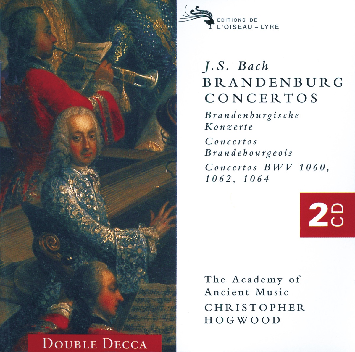 Bach, J.S. : The Brandenburg Concertos by Academy of Ancient Music & Christopher Hogwood album cover