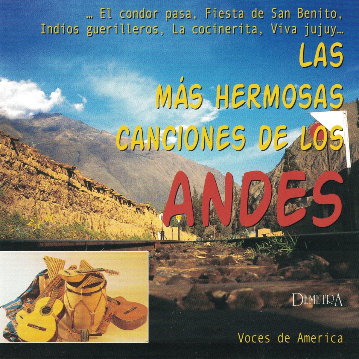 Las más hermosas canciones de los Andes (feat. Giorgia Zandonella Golin, Cesar Riveros, Diego Buzzola, Livio Busato & Fabrizio Zen) by Marco Pasetto album cover