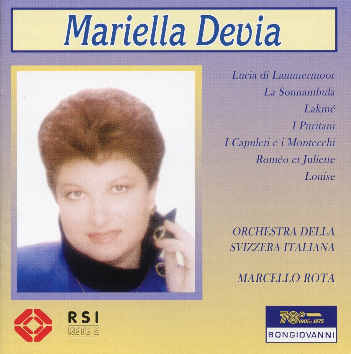 Devia, Mariella: Arie da Opere by Mariella Devia album cover