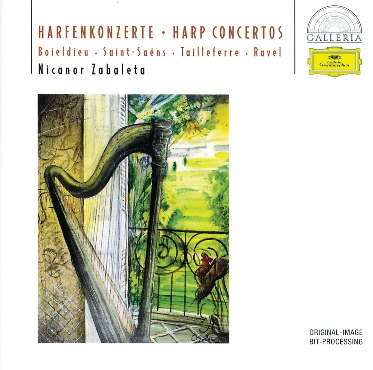 Boieldieu - Saint-Saëns - Tailleferre - Ravel: Harp Concertos by Nicanor Zabaleta, Ernst Märzendorfer, Rundfunk-Sinfonieorchester Berlin, Jean Martinon & Orchestre National de France album cover