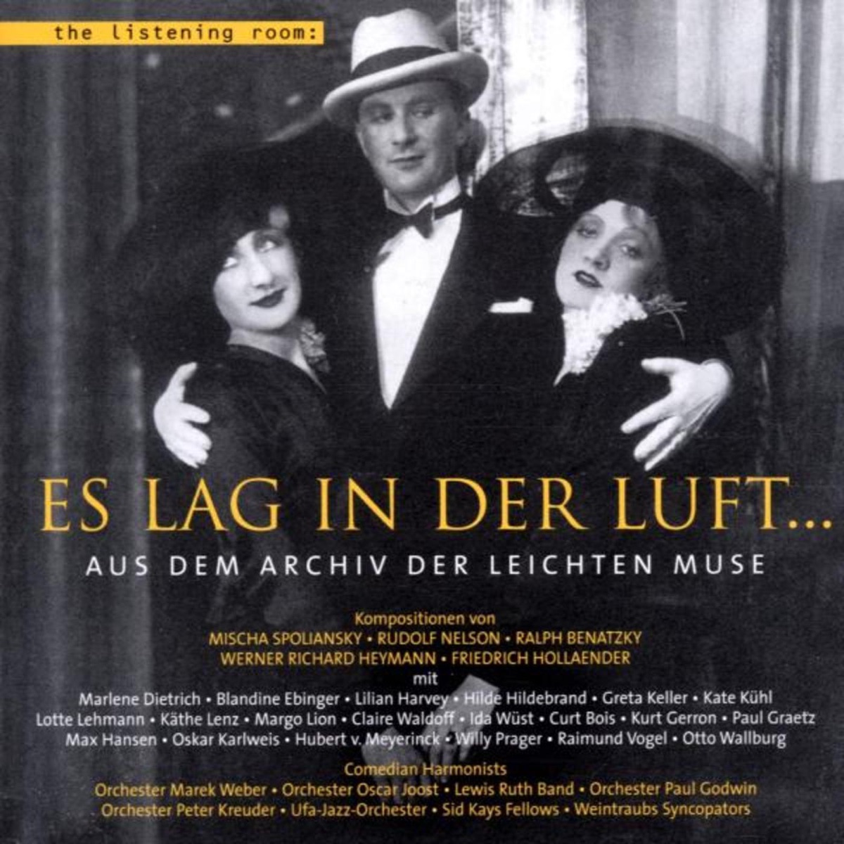 Vocal Music - Spolianski, Nelson, Benatzky, Heymann & Hollaender by Comedian Harmonists, Mischa Spoliansky Revue Orchestra, Peter Kreuder Orchestra, Marek Weber Orchester, Lewis Ruth Band, Paul Godwin Orchester, Jazz Symphony Orchestra, Oscar Joost Orchestra, Ufa Jazz Orchestra, Weintraub's Syncopators, Sid Kay's Fellows, Wilhelm Grosz, Lotte Lehmann, Marlene Dietrich, Max Hansen, Kate Kühl, Curt Bois, Margo Lion, Oskar Karlweis, Blandine Ebinger, Lilian Harvey, Paul Graetz, Claire Waldoff, Kurt Gerron, Greta Keller, Hilde Hildebrand, Raimund Vogel & Käthe Lenz album cover
