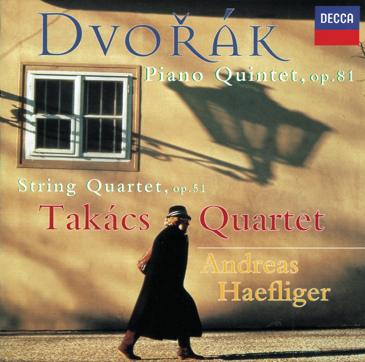 Dvořák: Piano Quintet, String Quartet by Andreas Haefliger & Takács Quartet album cover