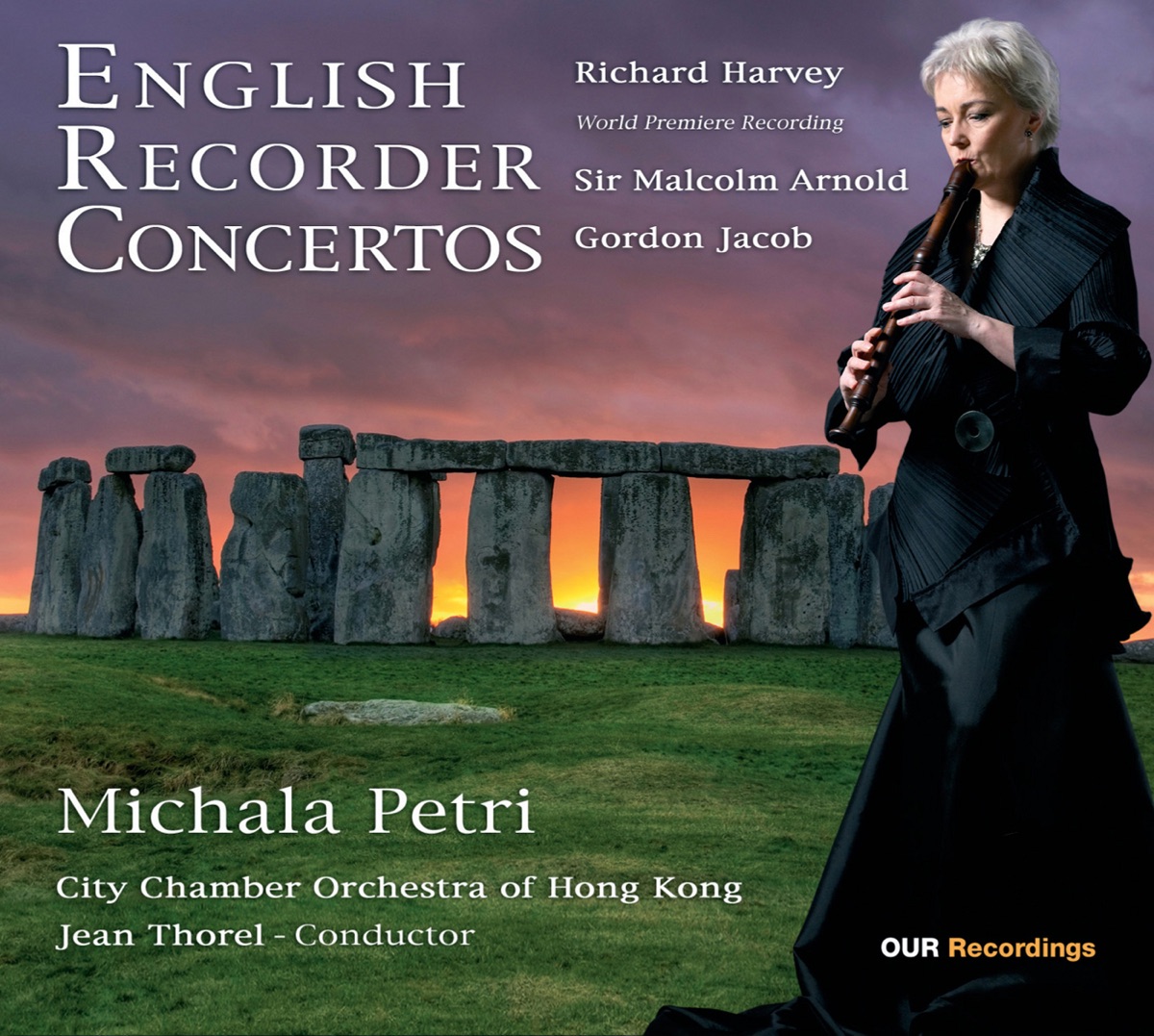 English Recorder Concertos by Michala Petri, Jean Thorel & City Chamber Orchestra of Hong Kong album cover