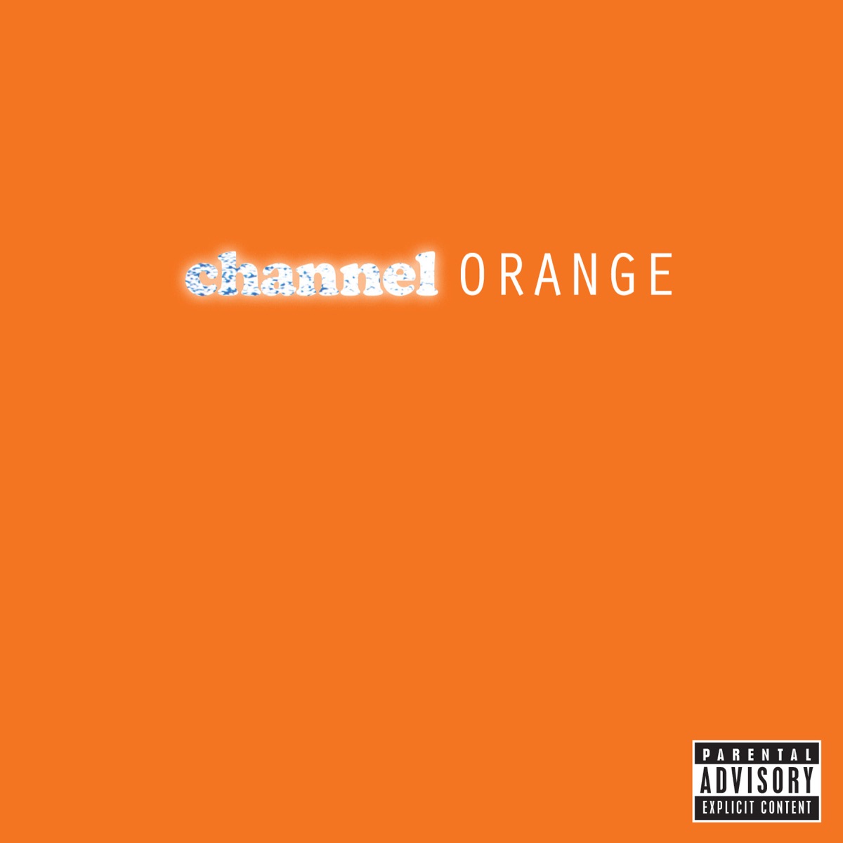 channel ORANGE by Frank Ocean album cover