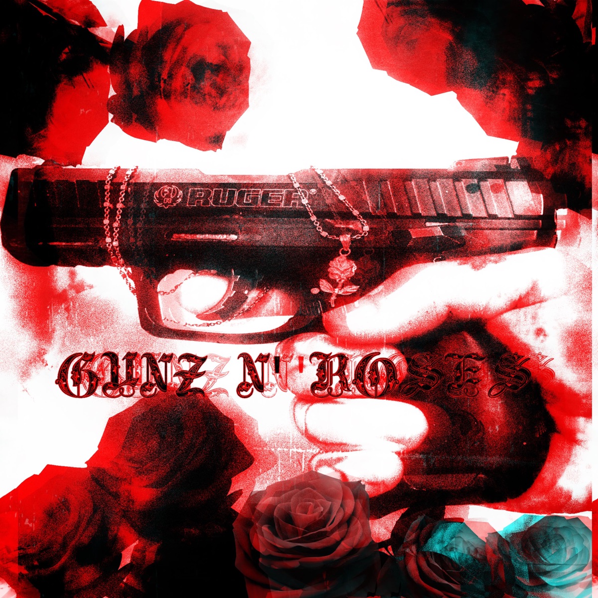 Gunz N' Roses (feat. 3RDiE) - Single by LilTooSad album cover
