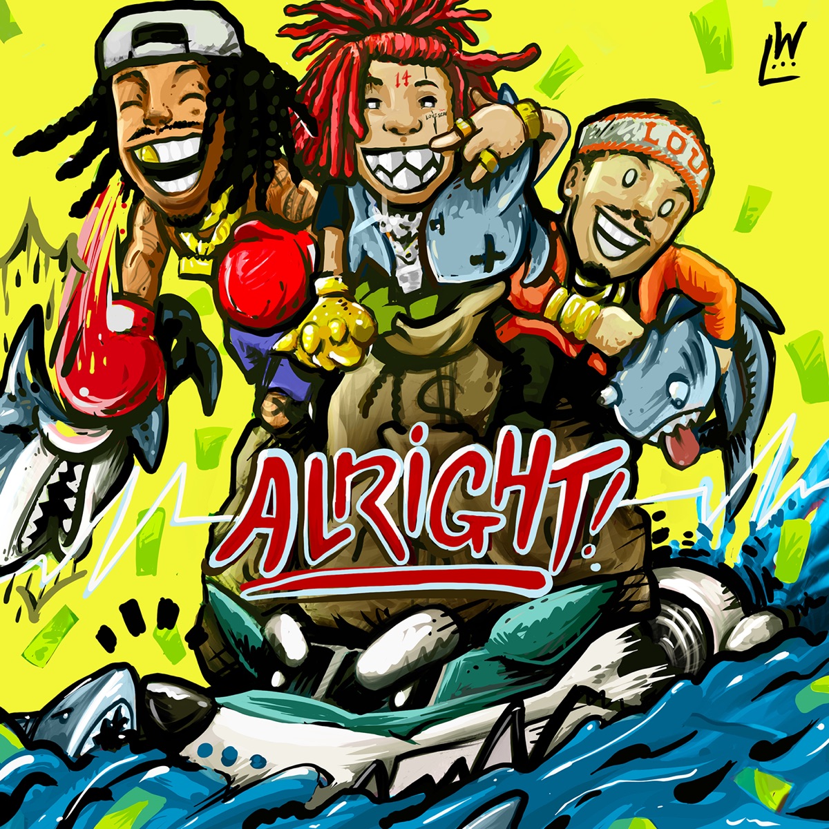 Alright (feat. Trippie Redd & Preme) - Single by Wiz Khalifa album cover