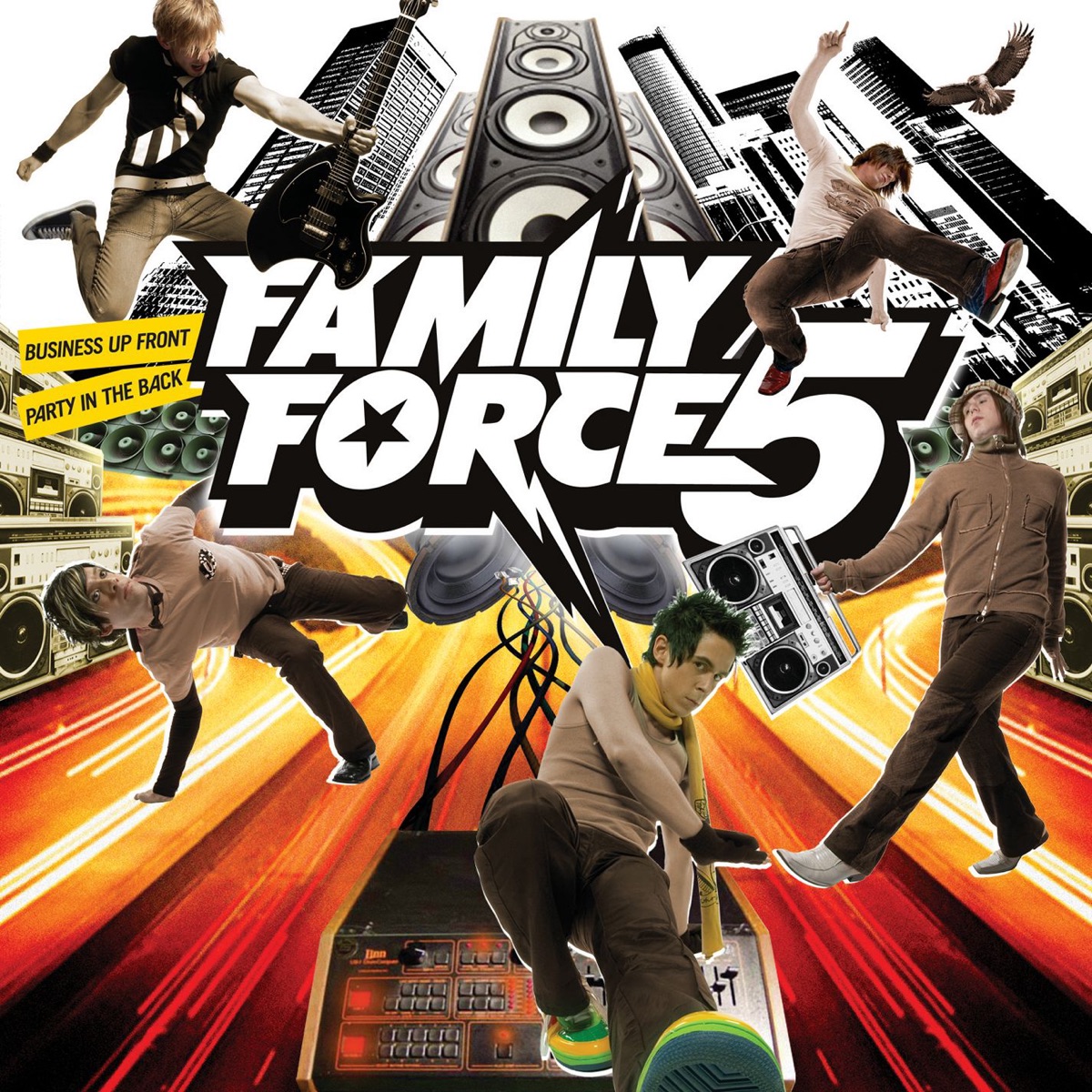Business Up Front / Party In the Back by Family Force 5 album cover