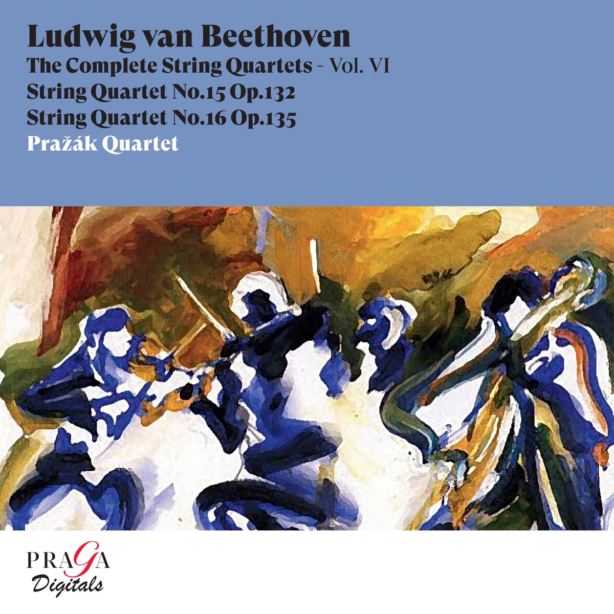 Beethoven: String Quartets Nos. 15 & 16 by Pražák Quartet album cover