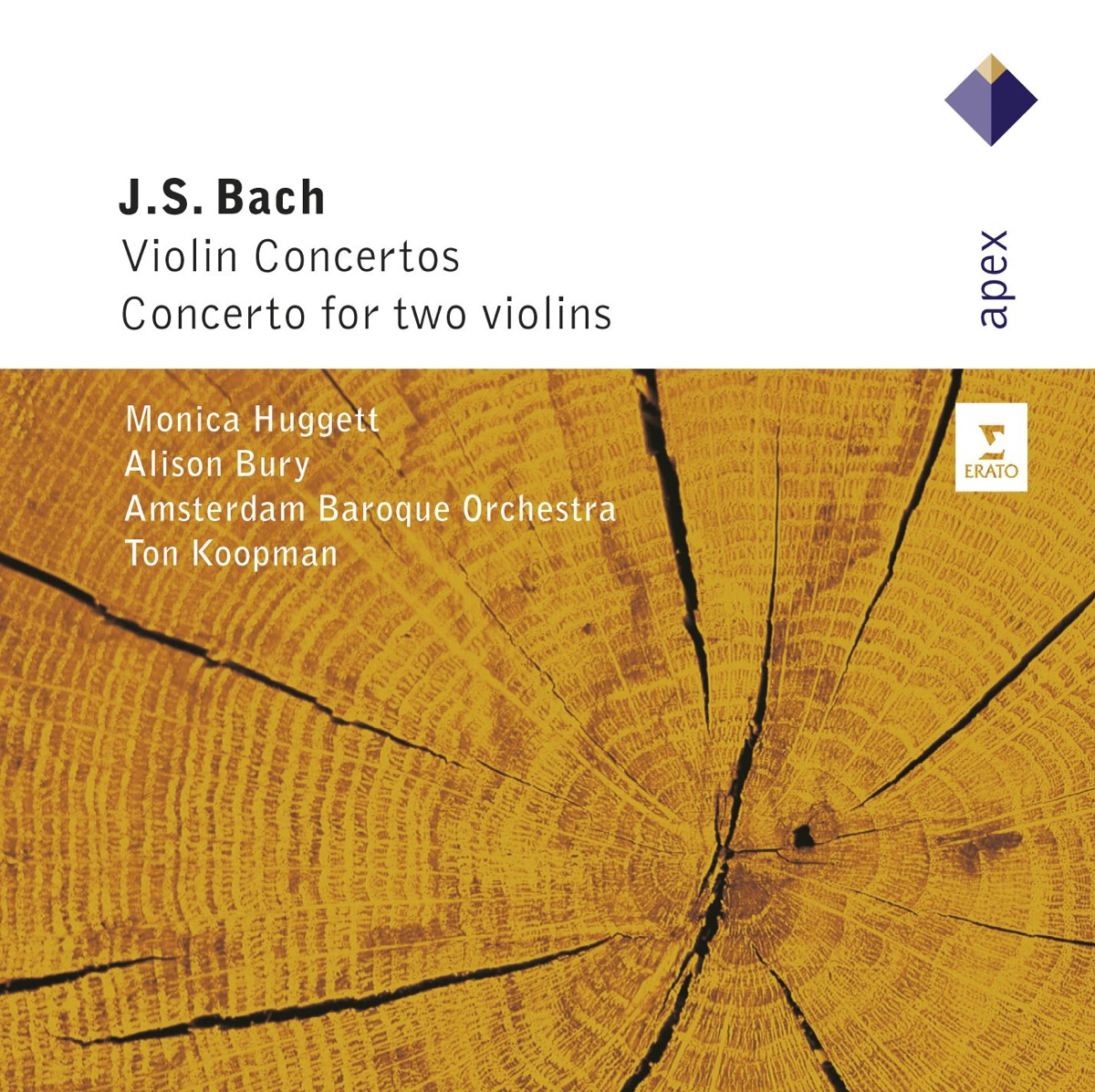 Bach: Violin Concertos, BWV 1041 & 1042 & Concerto for Two Violins, BWV 1043 by Ton Koopman, Alison Bury & Monica Huggett album cover