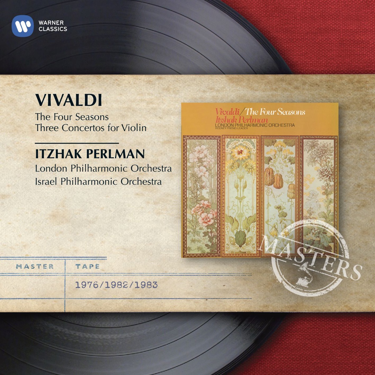 Vivaldi: The Four Seasons by Itzhak Perlman, London Philharmonic Orchestra & Israel Philharmonic Orchestra album cover