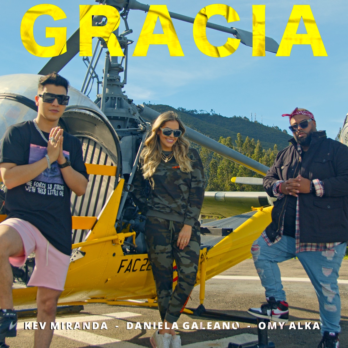 Gracia - Single by Daniela Galeano, Omy Alka & Kev Miranda album cover