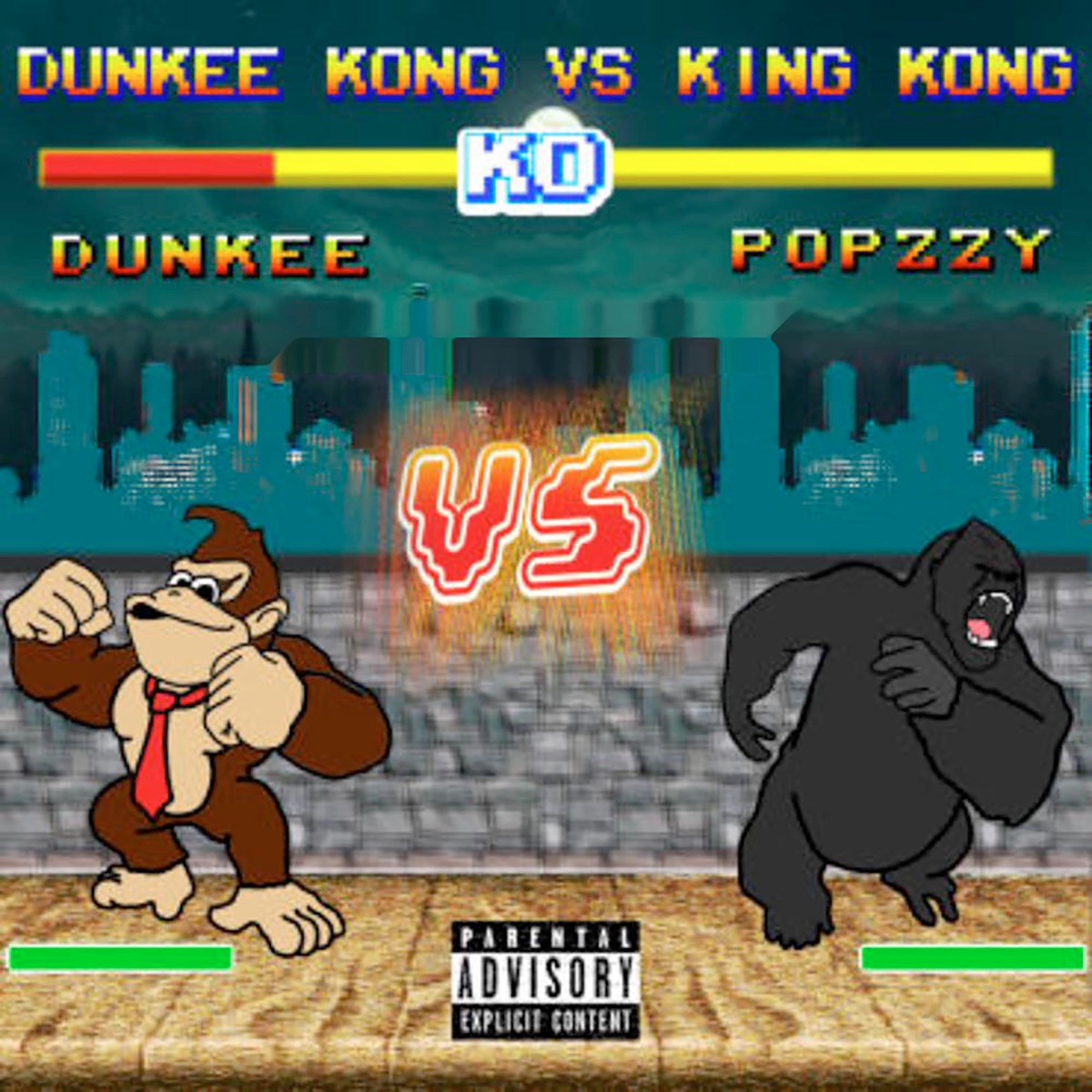 Dunkee Kong Vs King Kong - EP by POPZZY ENGLISH & Dunkee album cover