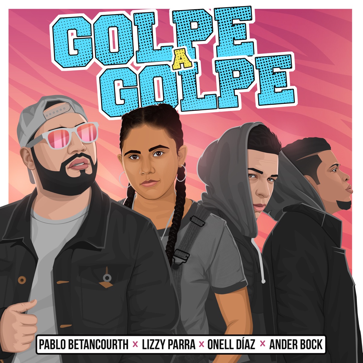Golpe a Golpe (feat. Lizzy Parra) - Single by Pablo Betancourth, Ander Bock & Onell Diaz album cover