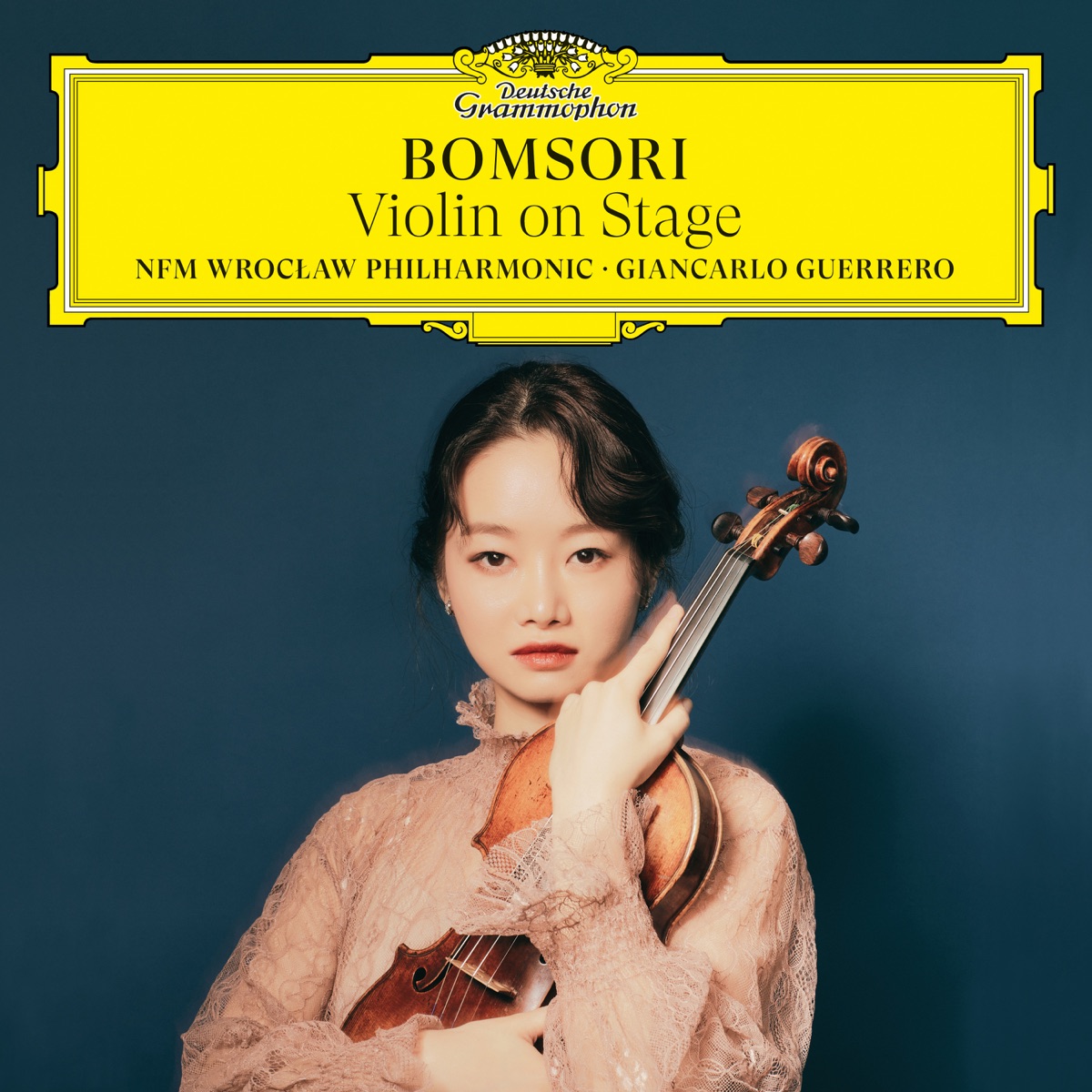 Violin on Stage by Bomsori Kim, NFM Wrocław Philharmonic & Giancarlo Guerrero album cover