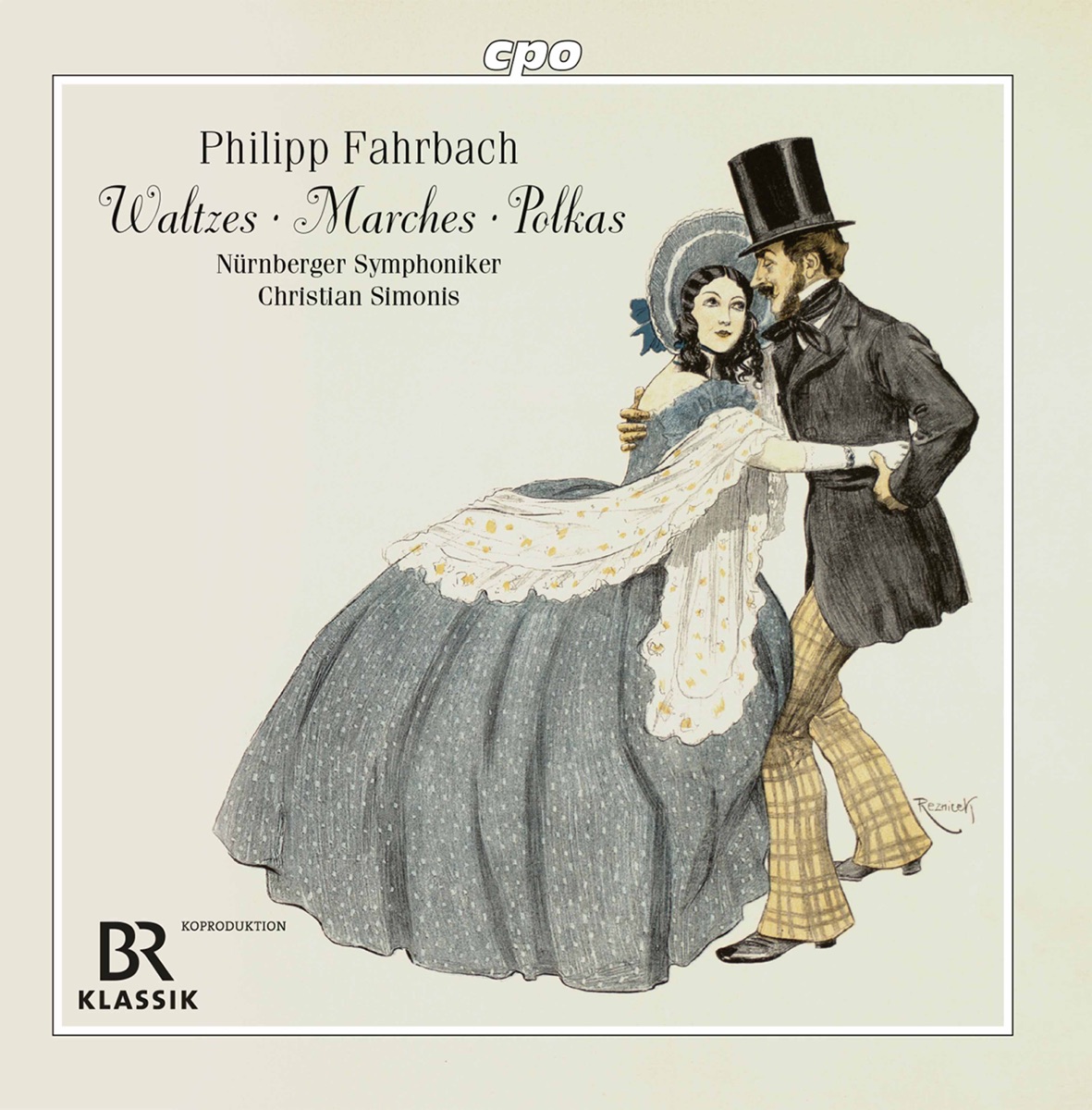 P. Fahrbach, Jr. & P. Fahrbach, Sr.: Waltzes, Marches & Polkas by Nuremberg Symphony Orchestra & Christian Simonis album cover