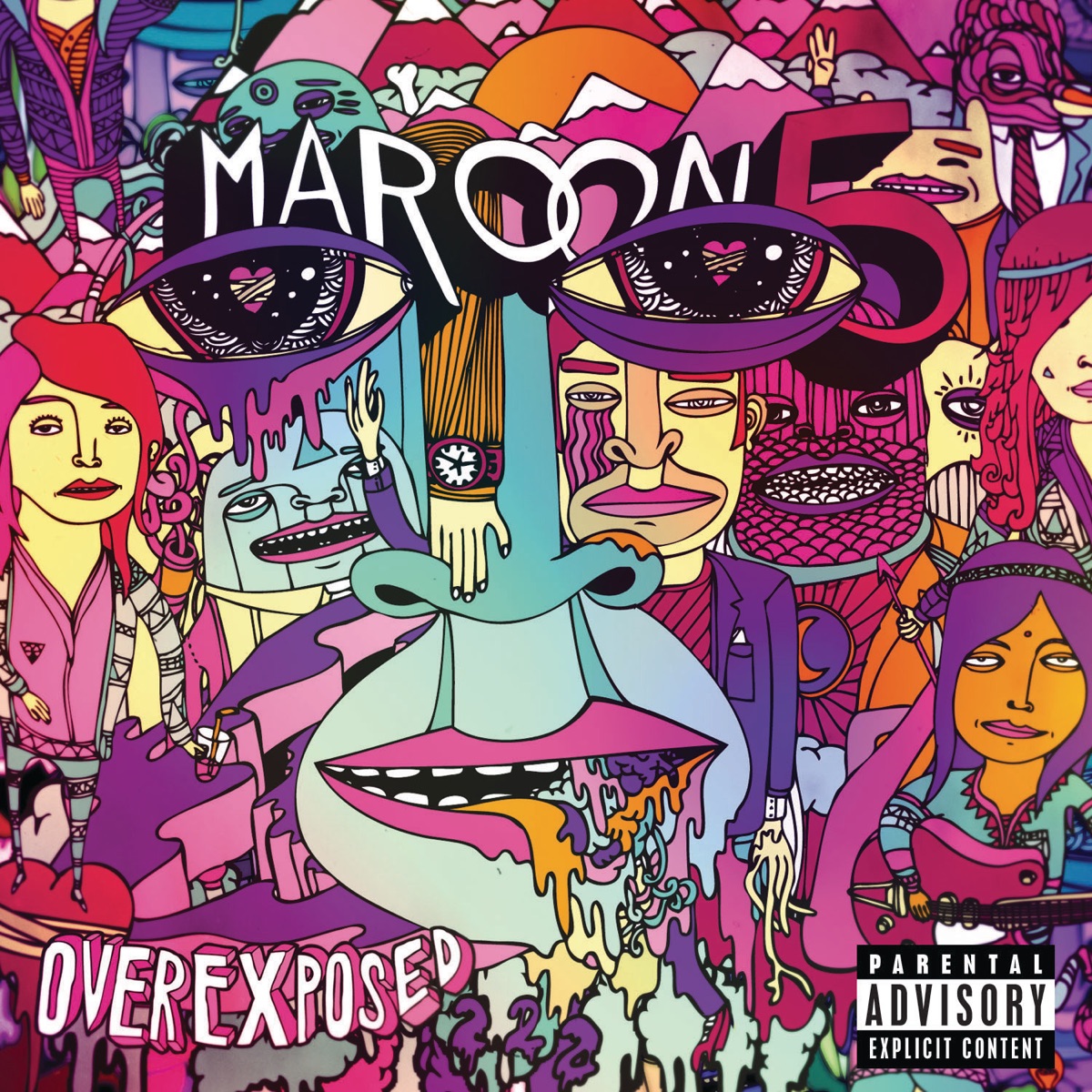 Overexposed (Deluxe Version) by Maroon 5 album cover