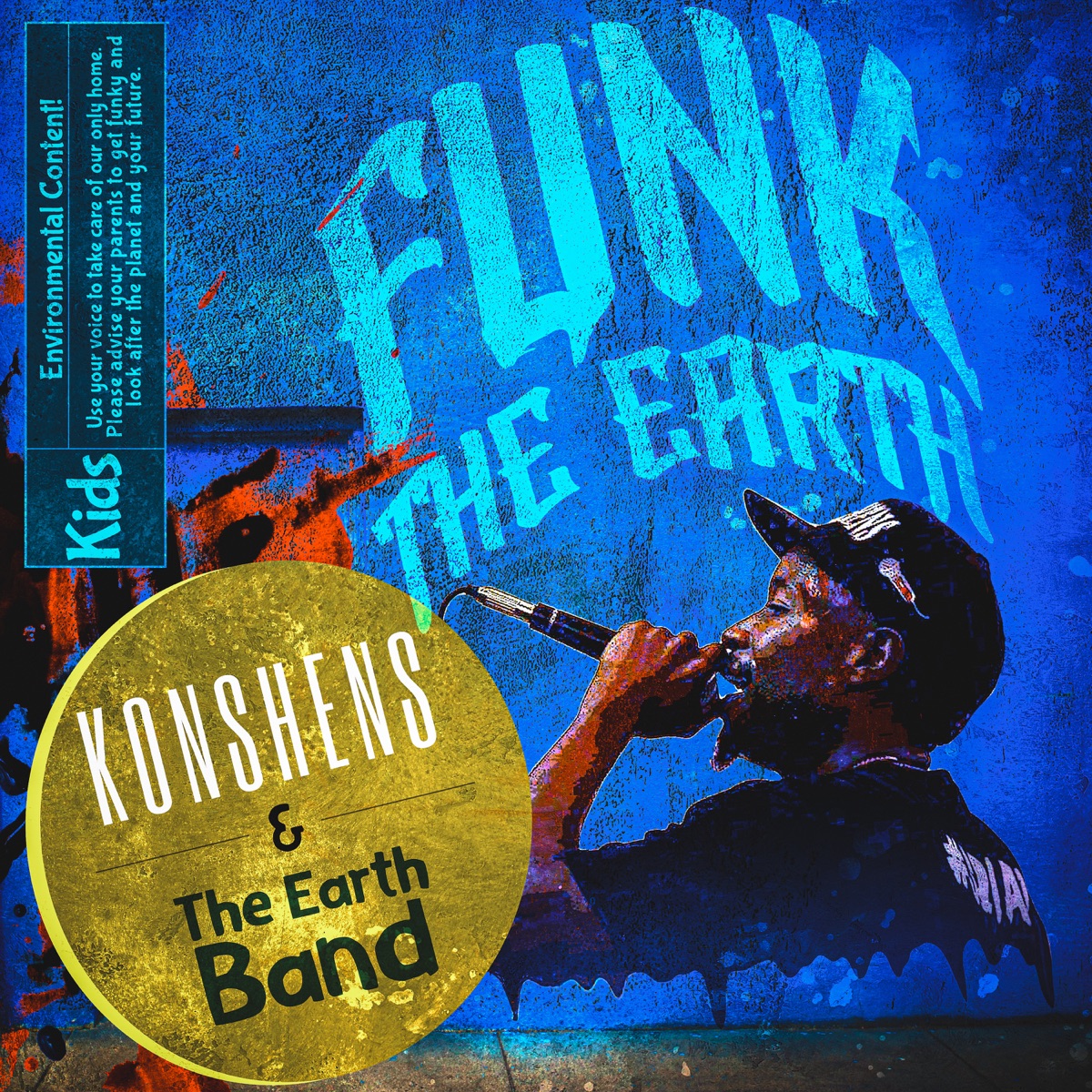 Funk the Earth by Konshens The MC & The Earth Band album cover