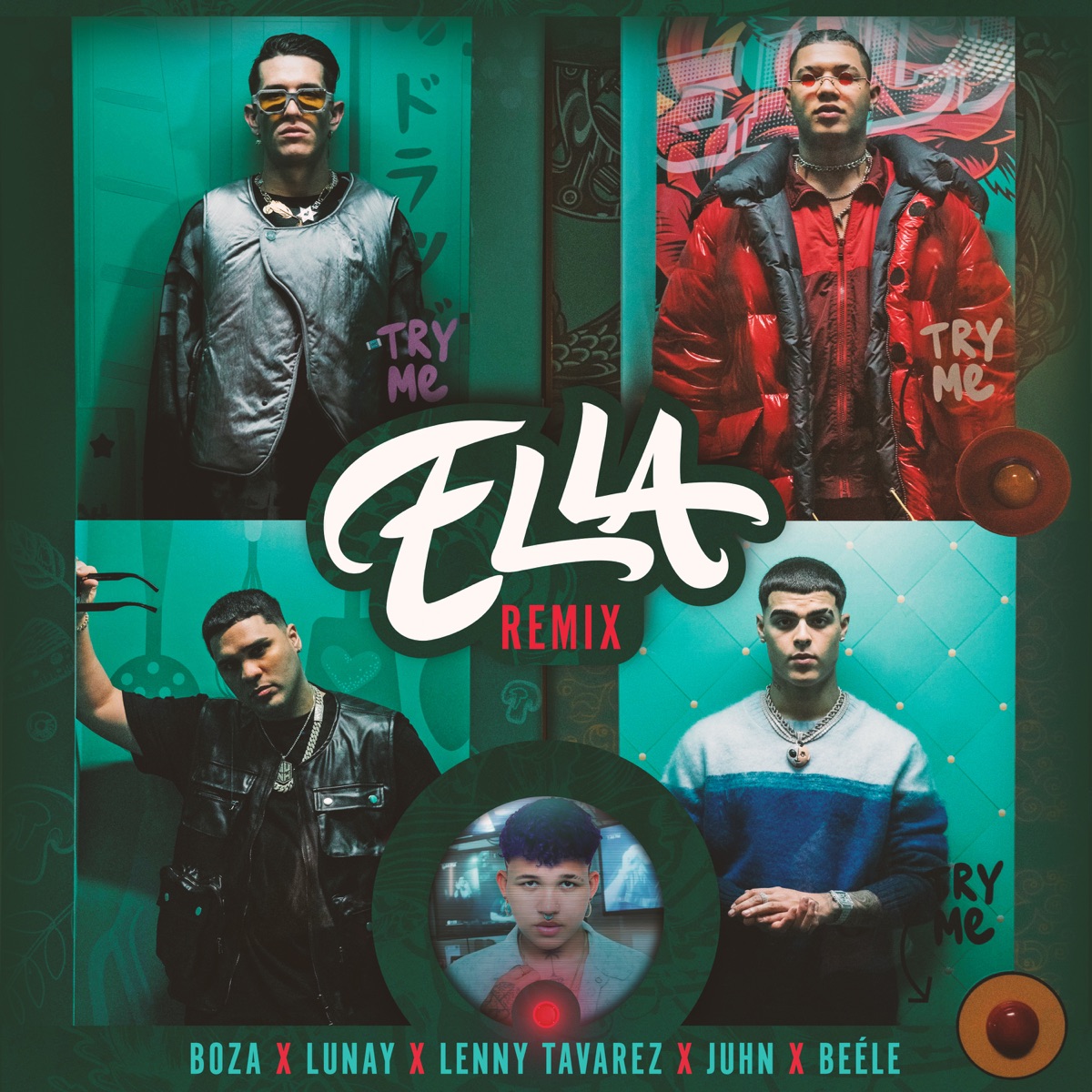 Ella (Remix) - Single by Boza, Lunay, Lenny Tavárez, Juhn & Beéle album cover