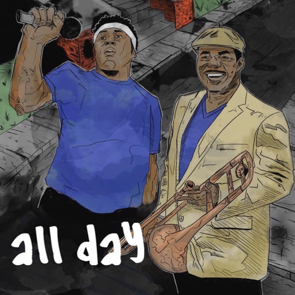 All Day (feat. Kadesh Flow) - Single by Marcus Lewis Big Band album cover