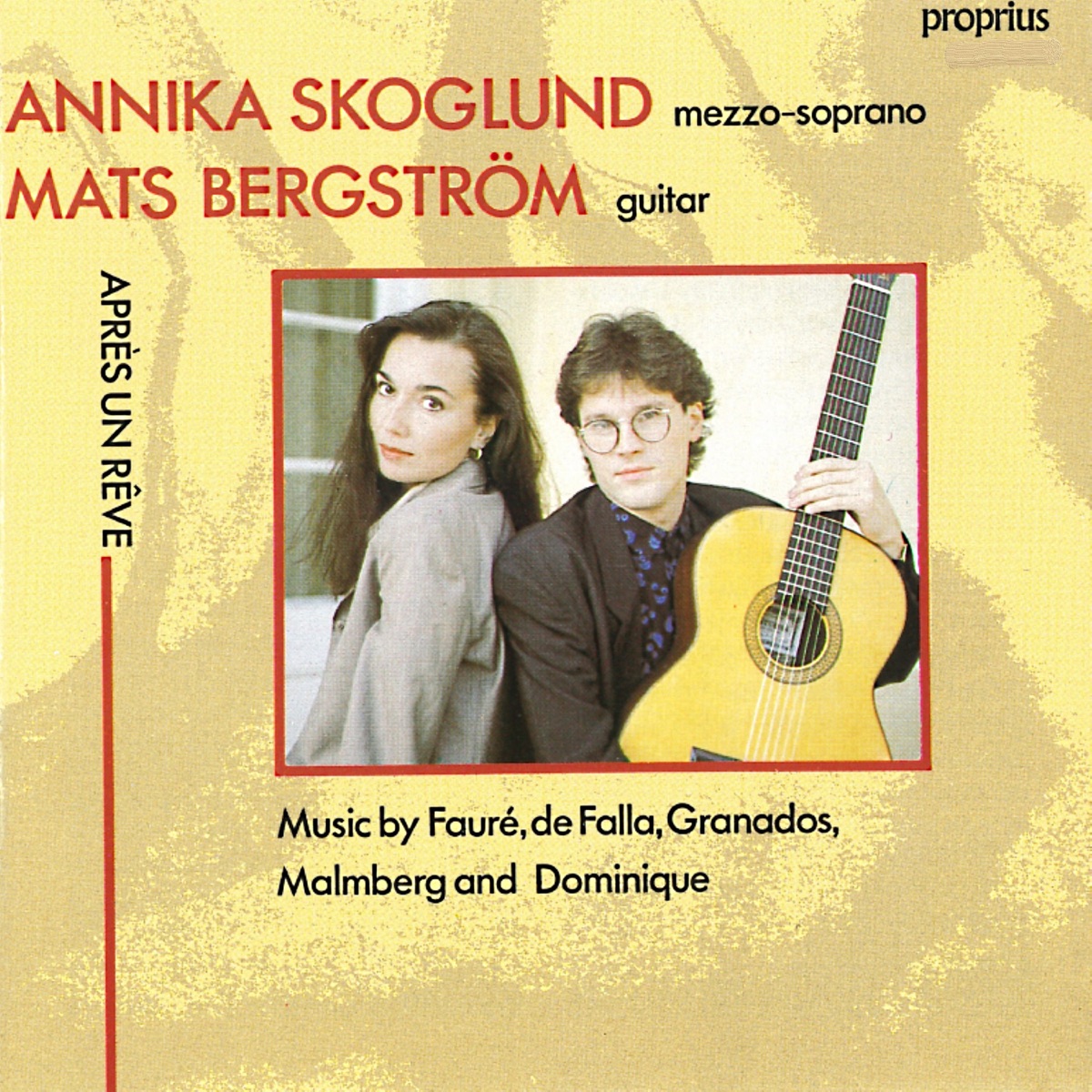 Après un rêve by Annika Skoglund & Mats Bergström album cover