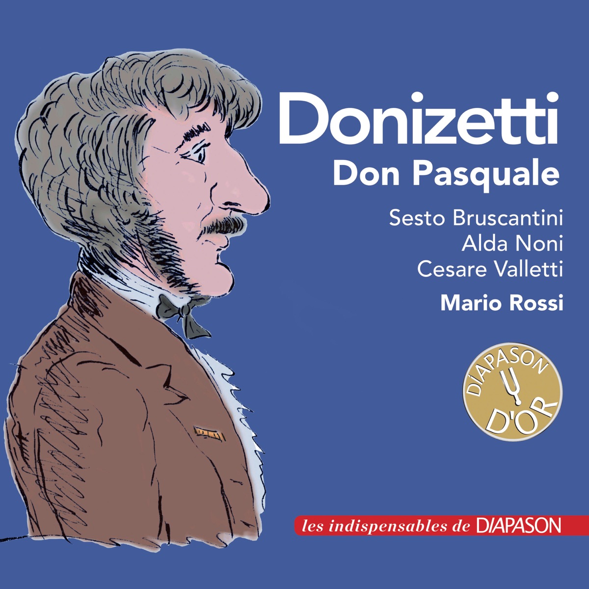 Donizetti: Don Pasquale (1952 Recording) by Sesto Bruscantini, Alda Noni, Cesare Valletti & Mario Rossi album cover