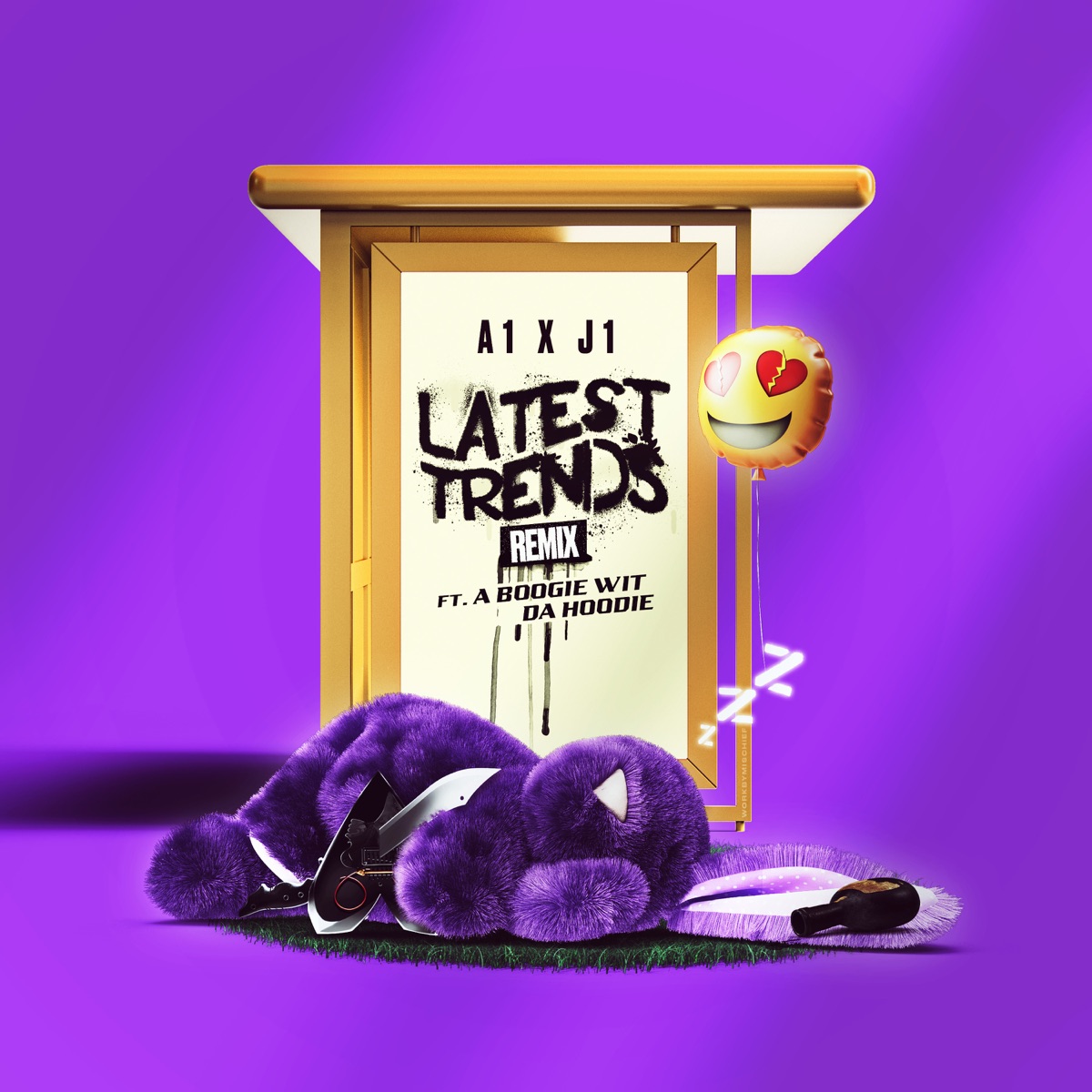 Latest Trends (feat. A Boogie wit da Hoodie) (Remix) - Single by A1 x J1 album cover artwork