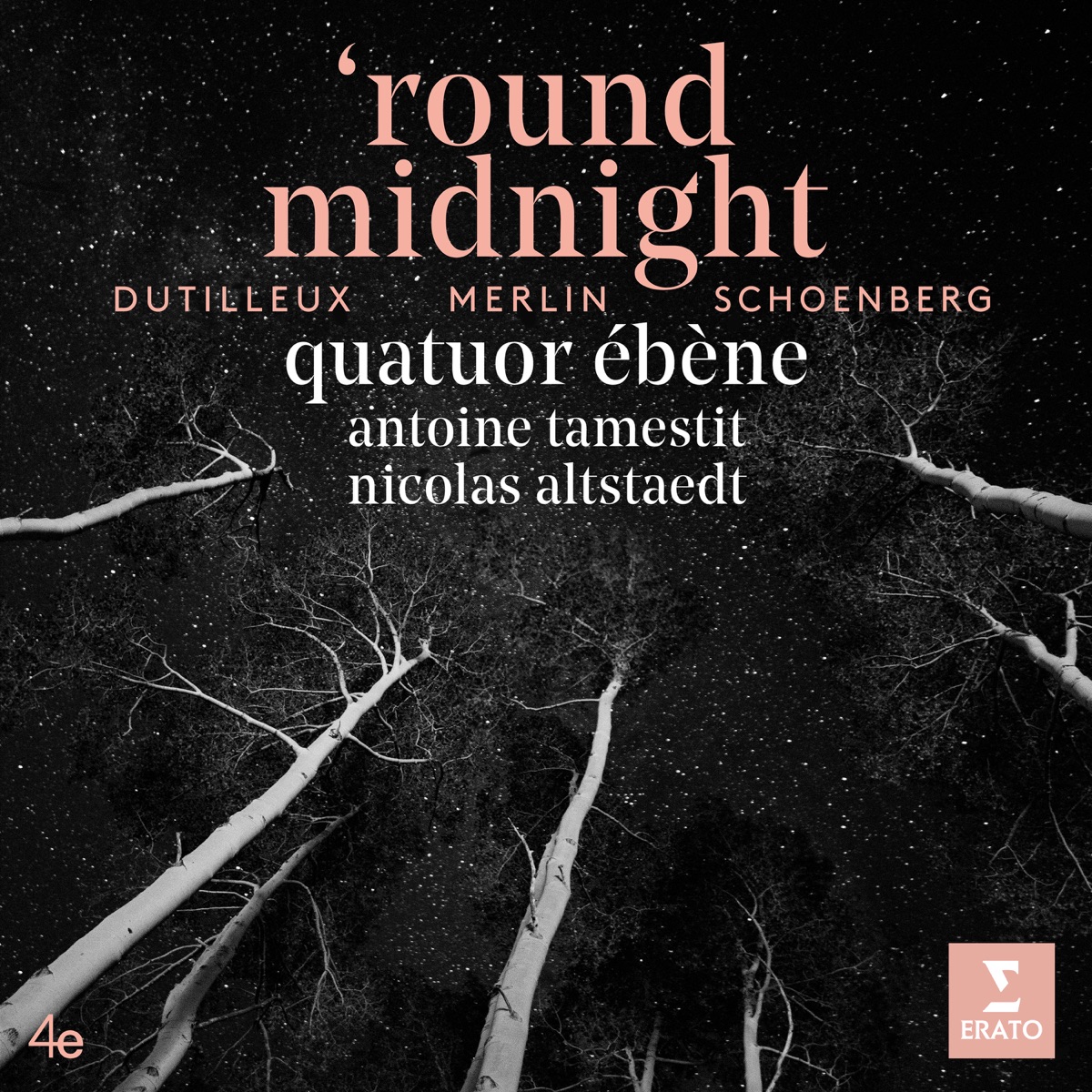'Round Midnight by Quatuor Ébène, Antoine Tamestit & Nicolas Altstaedt album cover