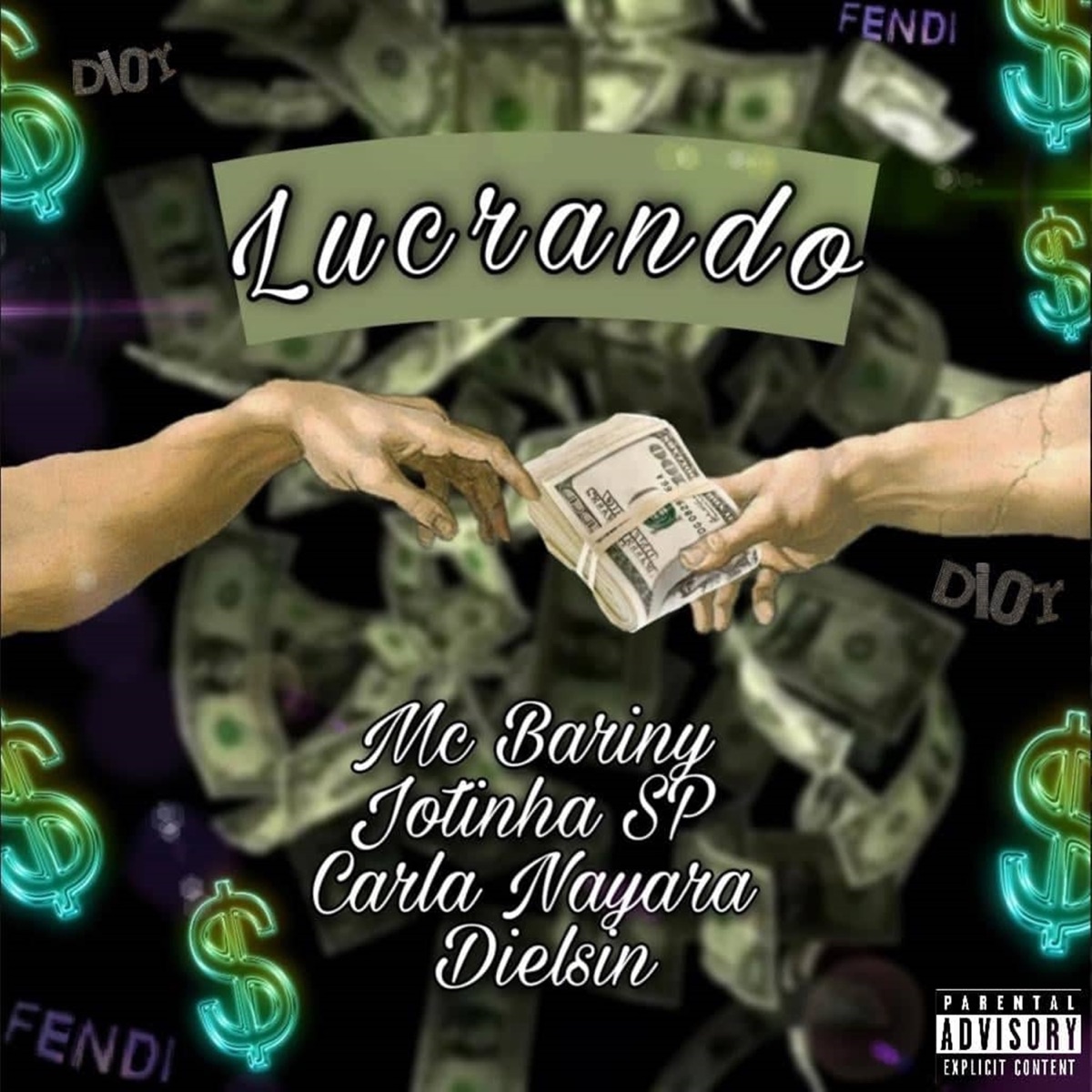Lucrando - Single by Bariny, Dielsin, Jotinha sp & Mc Carla nayara album cover