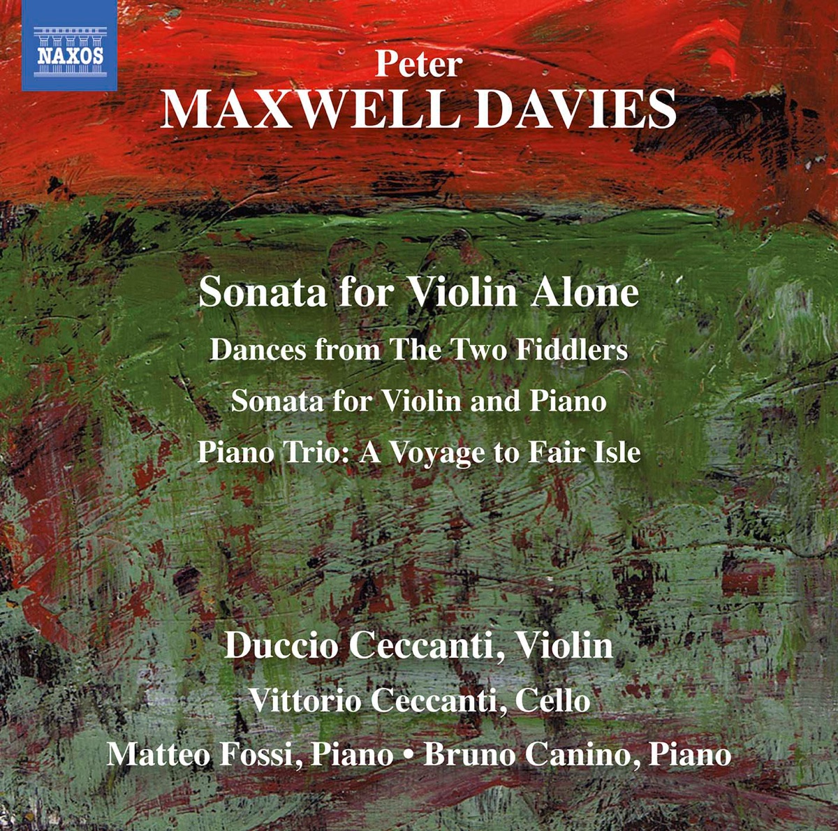 Davies: Works for Violin by Duccio Ceccanti album cover
