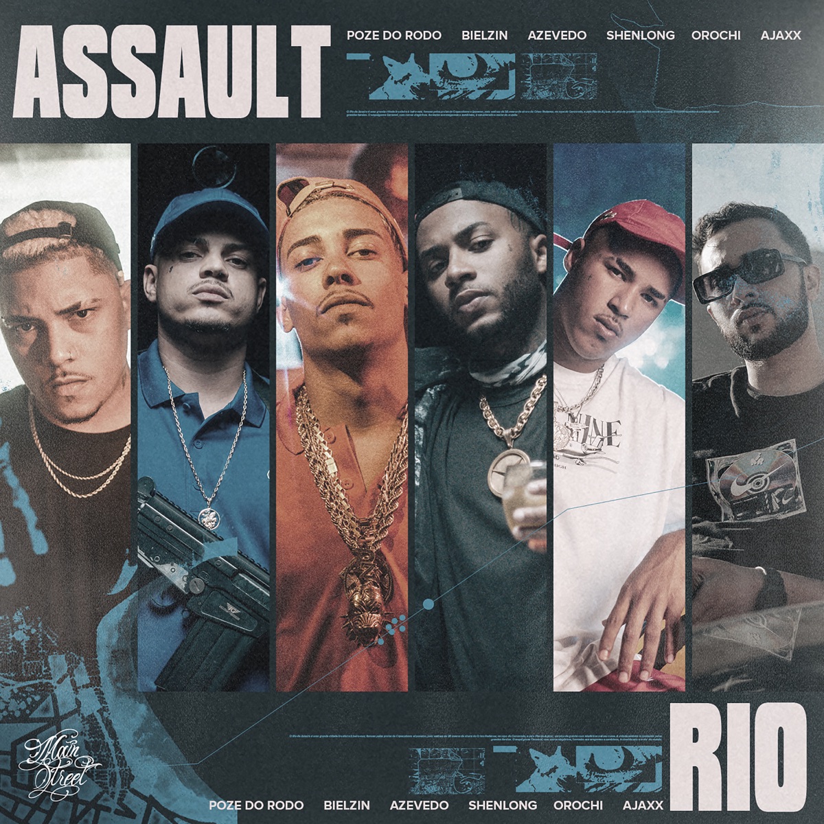 Assault (Rio) - Single by Mc Poze do Rodo, Orochi, Ajaxx, Bielzin, Azevedo, Shenlong & Galdino album cover